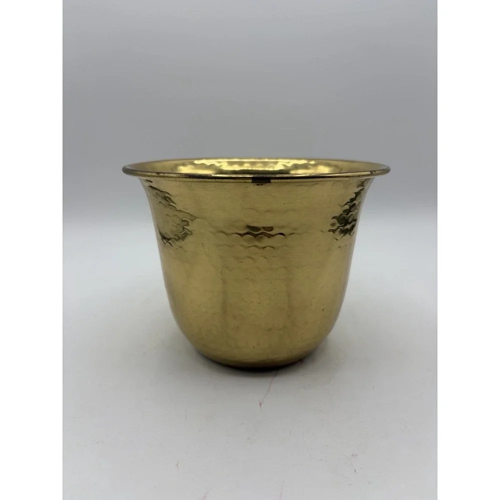 Vintage Brass Hammered 5